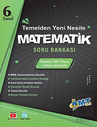 6. Sınıf İMT Matematik Temelden Yeni Nesile Soru B