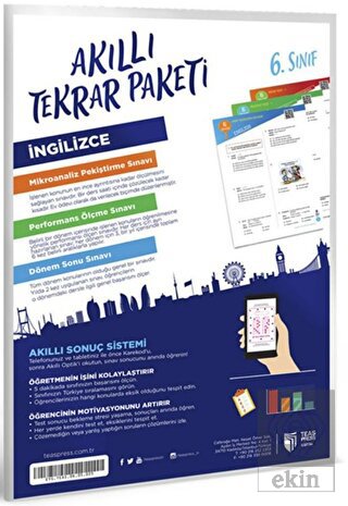 6. Sınıf İngilizce Akıllı Tekrar Paketi