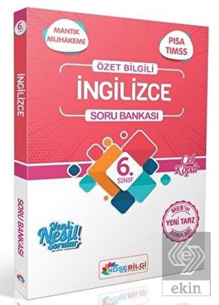 6.Sınıf İngilizce Özet Bilgili Soru Bankası