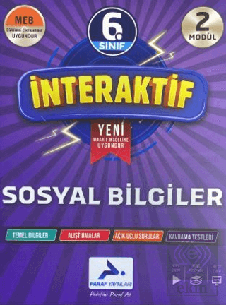 6. Sınıf İnteraktif Sosyal Bilgiler Etkinlik Çalışma Kitabı