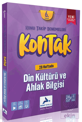 6. Sınıf Kontak Din Kültürü ve Ahlak Bilgisi Konu Takip Denemeleri