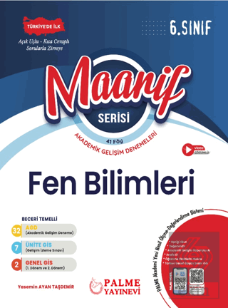 6. Sınıf Maarif Serisi Fen Bilimleri Haftalık Deneme (41 Föy)
