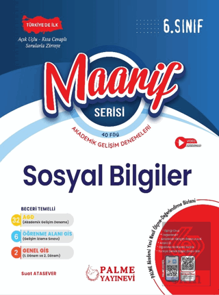 6. Sınıf Maarif Serisi Sosyal Bilgiler Haftalık 40 Deneme