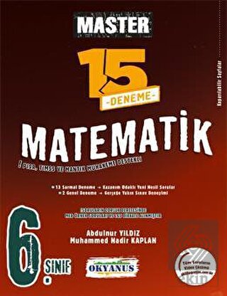 6. Sınıf Master 15 Matematik Denemesi