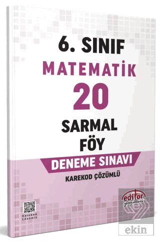 6. Sınıf Matematik 20 Sarmal Föy Deneme Sınavı