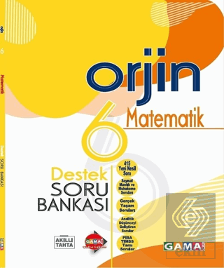 6 Sınıf Orjin Matematik Destek Soru Bankası Kolektif Fenomen Yayınları