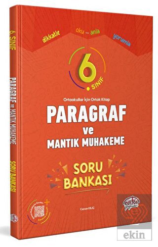 6. Sınıf Paragraf ve Mantık Muhakeme Soru Bankası