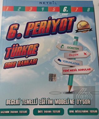 6. Sınıf Periyot Türkçe Soru Bankası Netbil Yayınc