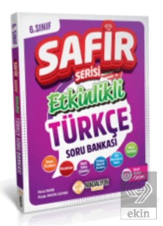 6. Sınıf Safir Türkçe Soru Bankası Kolektif Madalyon Yayınları Satın A