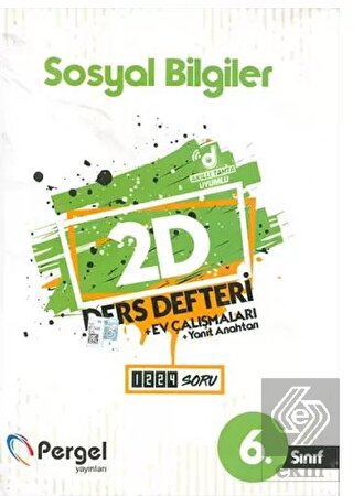 6. Sınıf Sosyal Bilgiler 2D Ders Defteri