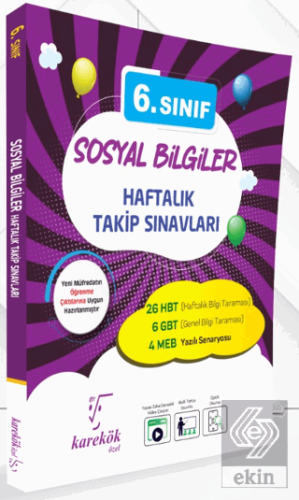 6. Sınıf Sosyal Bilgiler Haftalık Takip Sınavları