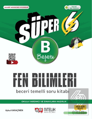 6. Sınıf Süper Fen Bilimleri Beceri Temelli Soru Kitabı (B)