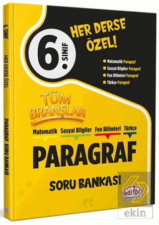 6. Sınıf Tüm Branşlar Paragraf Soru Bankası