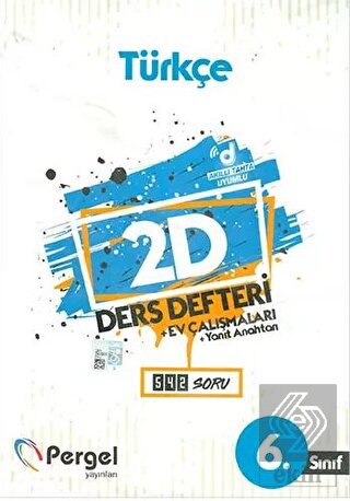 6. Sınıf Türkçe 2D Ders Defteri