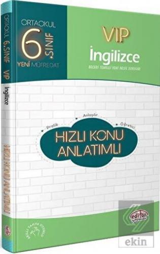 6. Sınıf VIP İngilizce Hızlı Konu Anlatımlı