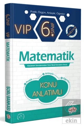 6. Sınıf VIP Matematik Konu Anlatımlı Editör Yayın
