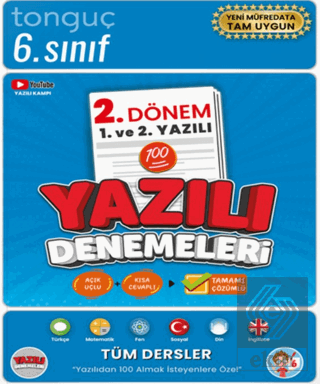 6. Sınıf Yazılı Denemeleri 2. Dönem 1 ve 2. Yazılı