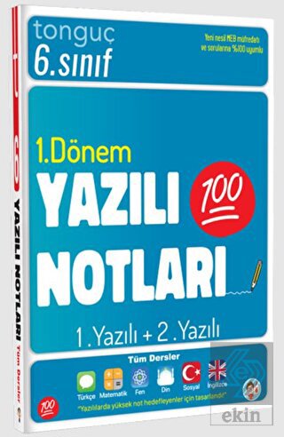6. Sınıf Yazılı Notları 1. Dönem 1 ve 2. Yazılı To