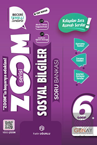 6. Sınıf Zoom Serisi Sosyal Bilgiler Soru Bankası