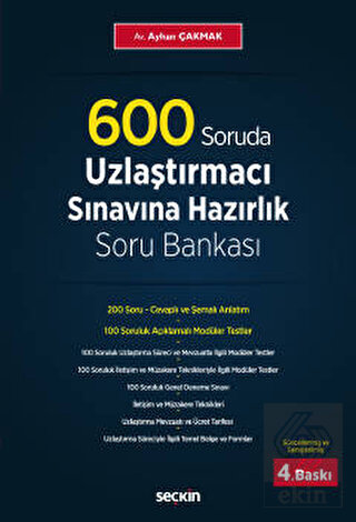 600 Soruda Uzlaştırmacılık Sınavına Hazırlık Soru Bankası