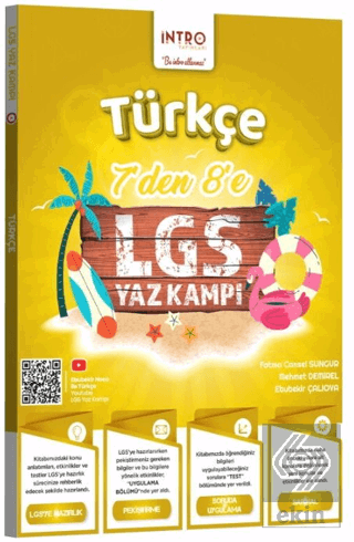 7 den 8 e LGS Türkçe Yaz Kampı Kolektif İntro Yayınları Satın Al - eki