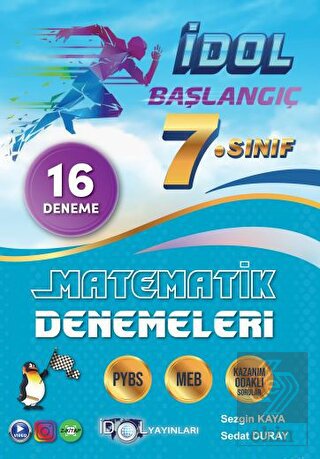 7. Sınıf Başlangıç Matematik 16 Deneme İdol Yayınl