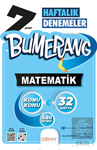 7. Sınıf Bumerang 32 Haftalık Matematik Denemeleri