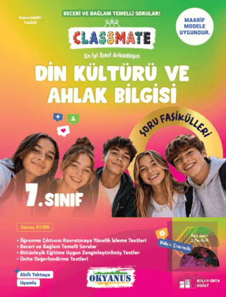 7. Sınıf Classmate Din Kültürü ve Ahlak Bilgisi Soru Fasikülleri Sonay