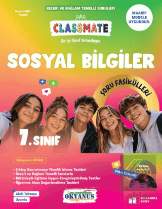 7. Sınıf Classmate Sosyal Bilgiler Soru Fasikülleri Süleyman Erdem Oky