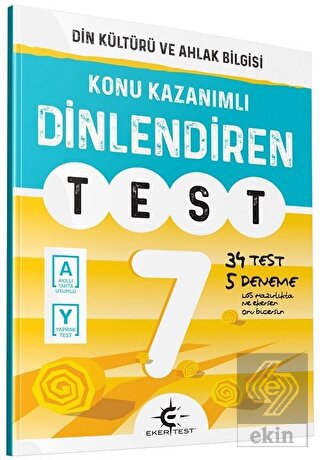 7. Sınıf Din Kültürü ve Ahlak Bilgisi Dinlendiren Test