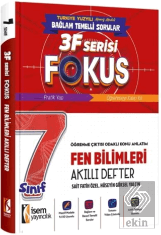 7. Sınıf Fen Bilimleri 3F Fokus Akıllı Defter Hüseyin Göksel Yalçın İS