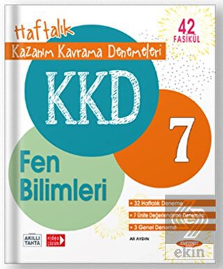 Kurmay ELT 7. Sınıf Fen Bilimleri Haftalık Kazanım Kavrama Denemeleri