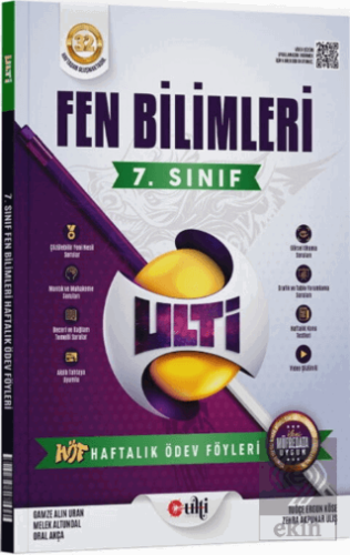 7. Sınıf Fen Bilimleri Haftalık Ödev Föyleri Kolektif ULTİ Satın Al - 