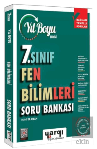 7. Sınıf Fen Bilimleri Yıl Boyu Soru Bankası Merve Er Aslan Yargı Yayı