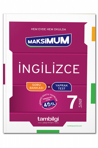 7. Sınıf İngilizce Soru Bankası + Yaprak Test