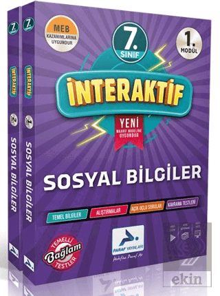 7. Sınıf İnteraktif Sosyal Bilgiler Etkinlik Çalışma Kitabı Kolektif P