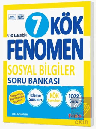 7. Sınıf Kök Sosyal Bilgiler Soru Bankası Çetin Kayadelen Fenomen Yayı