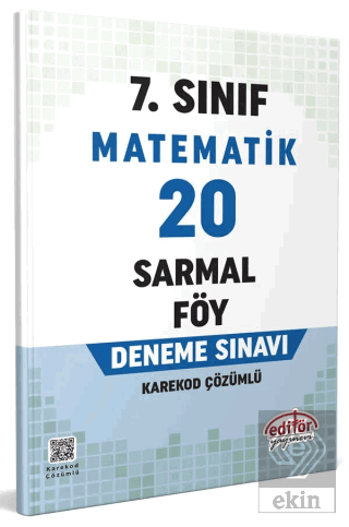 7. Sınıf Matematik 20 Sarmal Föy Deneme Sınavı