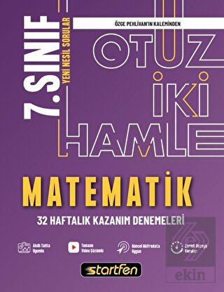 7. Sınıf Matematik 32 Haftalık Kazanım Denemeleri