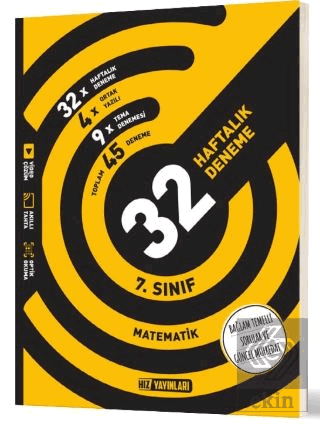 7. Sınıf Matematik 32 Haftalık Kazanım Denemeleri Kolektif Hız Yayınla