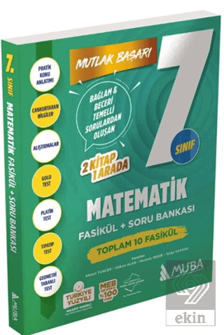 7. Sınıf Matematik Fasikül ve Soru Bankası Kolektif Muba Yayınları Sat