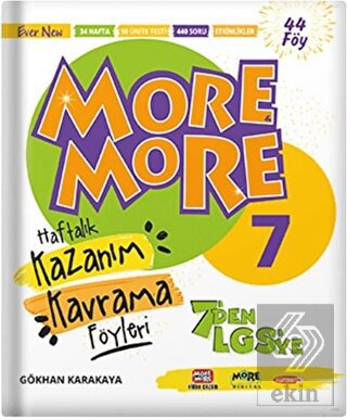 7. Sınıf More More Haftalık Kazanım Kavrama Föyler