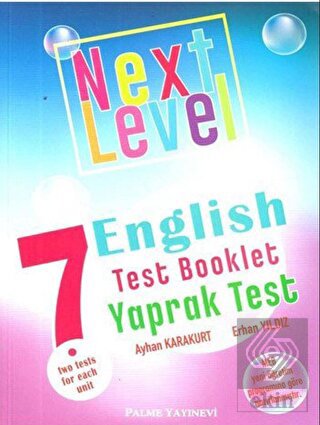7. Sınıf Next Level English Test Booklet Yaprak Te