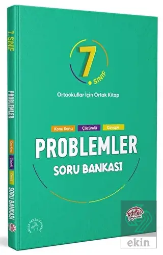 7. Sınıf Problemler Soru Bankası Editör Yayınevi