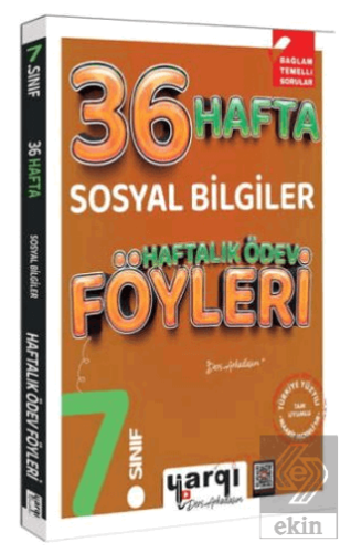 7. Sınıf Sosyal Bilgiler 36 Haftalık Ödev Föyleri Kolektif Yargı Yayın