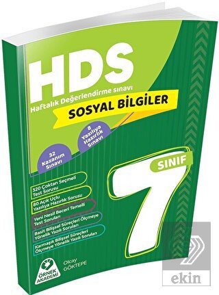 7. Sınıf Sosyal Bilgiler Haftalık Değerlendirme Sı