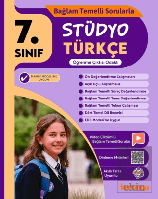 7. Sınıf Stüdyo Türkçe Maarif Modeli Kolektif Tudem Yayınları Satın Al