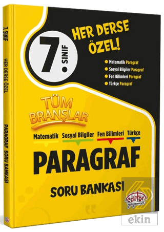 7. Sınıf Tüm Branşlar Paragraf Soru Bankası