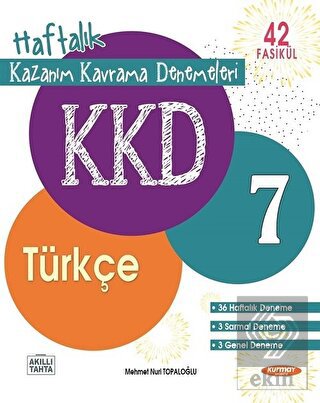 7.Sınıf Türkçe Haftalık Kazanım Kavrama Föyleri