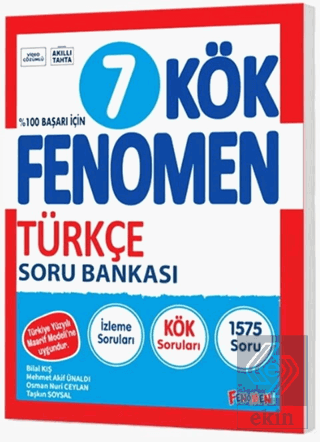 7. Sınıf Türkçe Kök Soru Bankası Kolektif Fenomen Yayınları Satın Al -